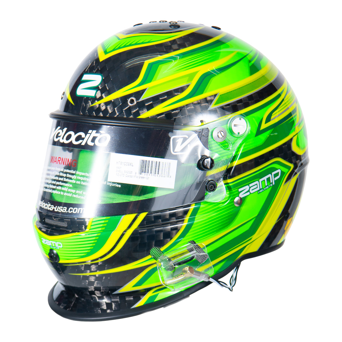 RZ-67 Pro Series-Carbon Fiber-Green Graphic Helmet