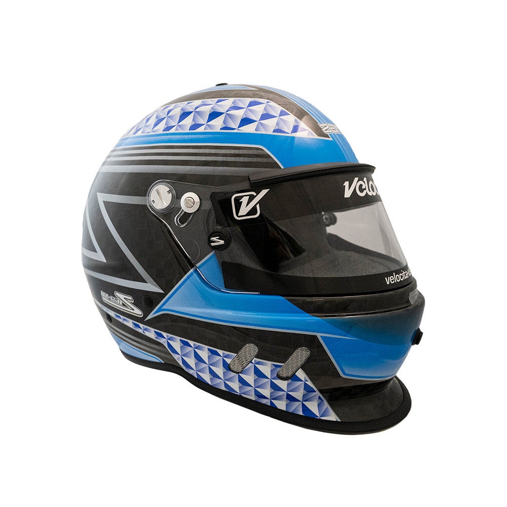ヘッドホン Helmet RZ-65 Pro Series-Carbon Fiber-Blue Graphic Helmet– Velocita-USA