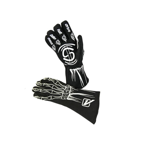 2-Layer SFI 5 YOUTH Racing Gloves - Bones