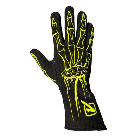 2-Layer SFI 5 Racing Gloves - Bones