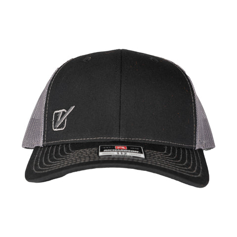 Black and Charcoal Hat