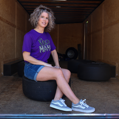Race Mom T-Shirt Purple