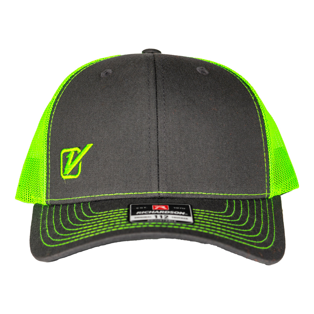 Flo Green and Charcoal Hat– Velocita-USA