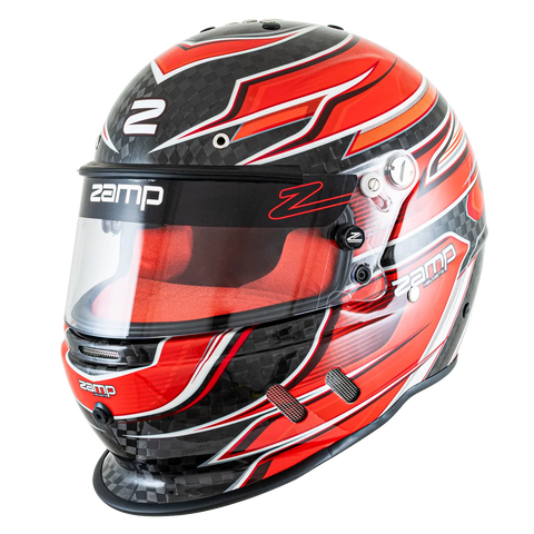 RZ-67 - Carbon Fiber - Red Graphic Helmet