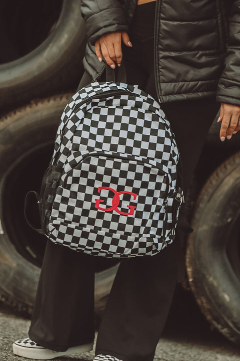 Checkered Backpack