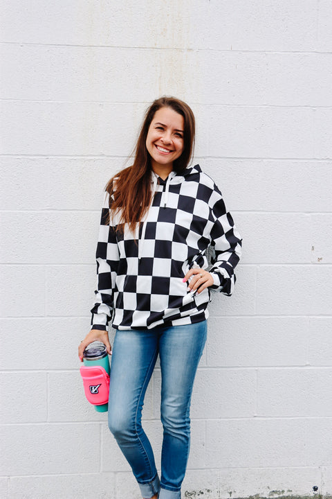 Checkered Lightweight Hoodie