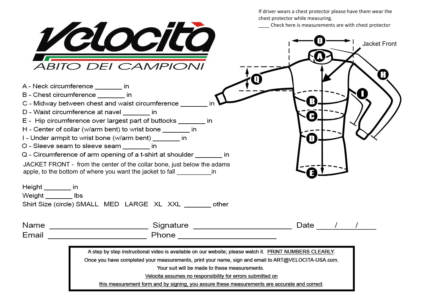 Compression Garment Measurement Form.pdf Suit Measurement Form