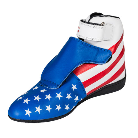 Velocita Ultimate Patriotic Racing Shoes w/ Lace Cover SFI-5