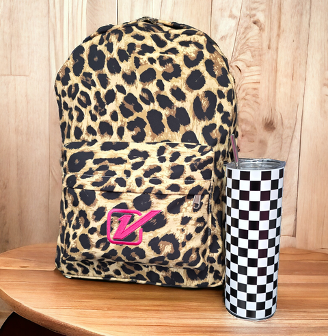 Leopard Print Backpack