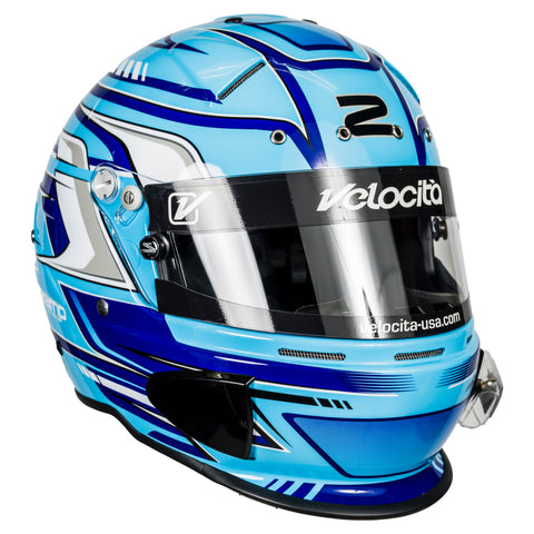 RZ-70S Pro Series Helmet - Blue Graphic