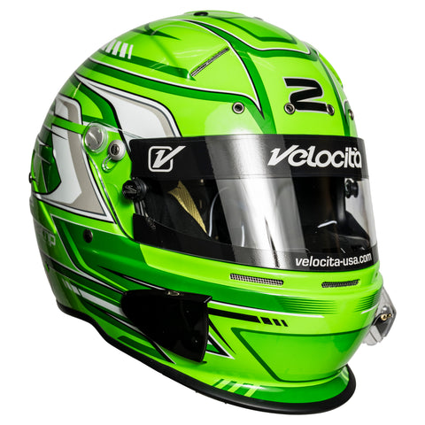 RZ-70S Pro Series Helmet - Green Graphic