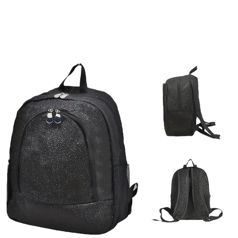 Black Glitter Backpack