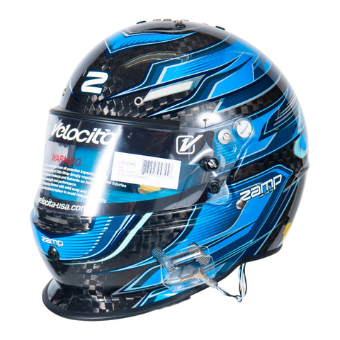 RZ-67D - Carbon Fiber - Blue Graphic Helmet