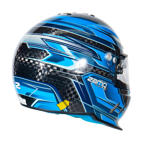 RZ-67D - Carbon Fiber - Blue Graphic Helmet