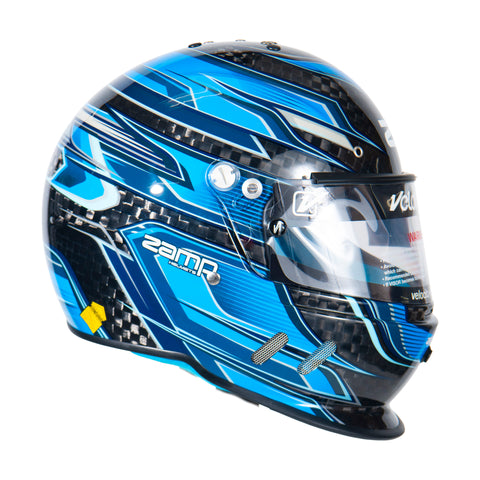 RZ-67D - Carbon Fiber - Blue Graphic Helmet