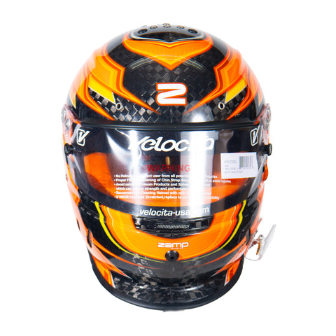RZ-67 - Carbon Fiber - Orange Graphic Helmet