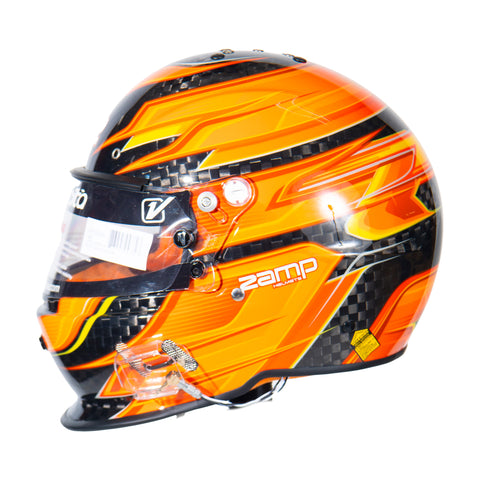 RZ-67 - Carbon Fiber - Orange Graphic Helmet