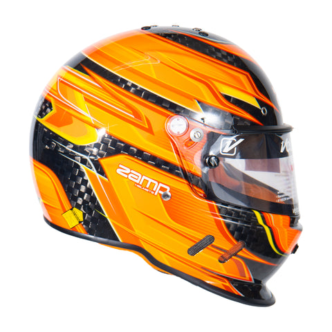 RZ-67 - Carbon Fiber - Orange Graphic Helmet