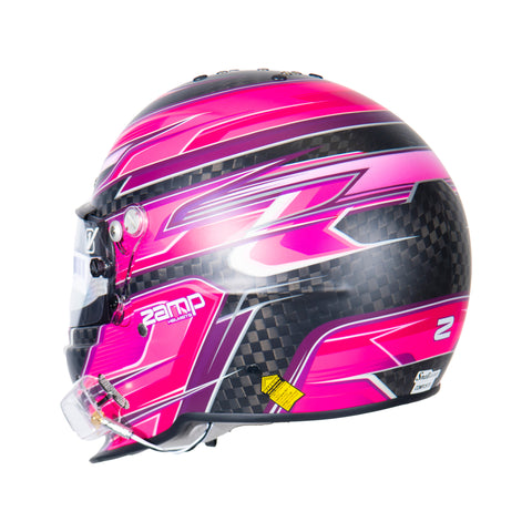 RZ-67 - Carbon Fiber - Pink Graphic Helmet