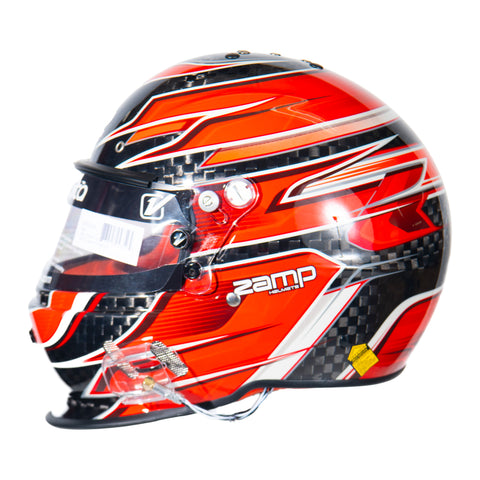 RZ-67 Pro Series-Carbon Fiber-Red Graphic Helmet