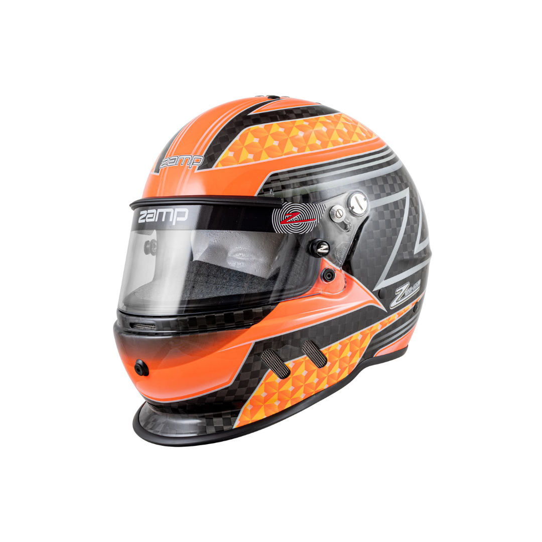 RZ-65 Carbon Helmet-Carbon Orange Graphic– Velocita-USA