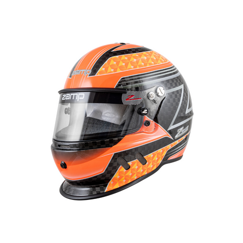 RZ-65 Carbon Helmet-Carbon Orange Graphic