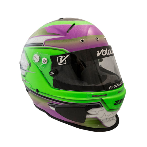 RZ-70 Pro Series Helmet Green/Purple