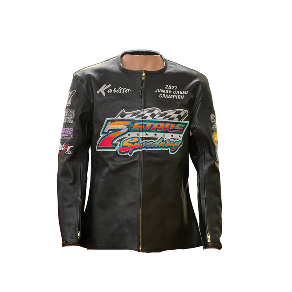Leather go kart racing jacket discount